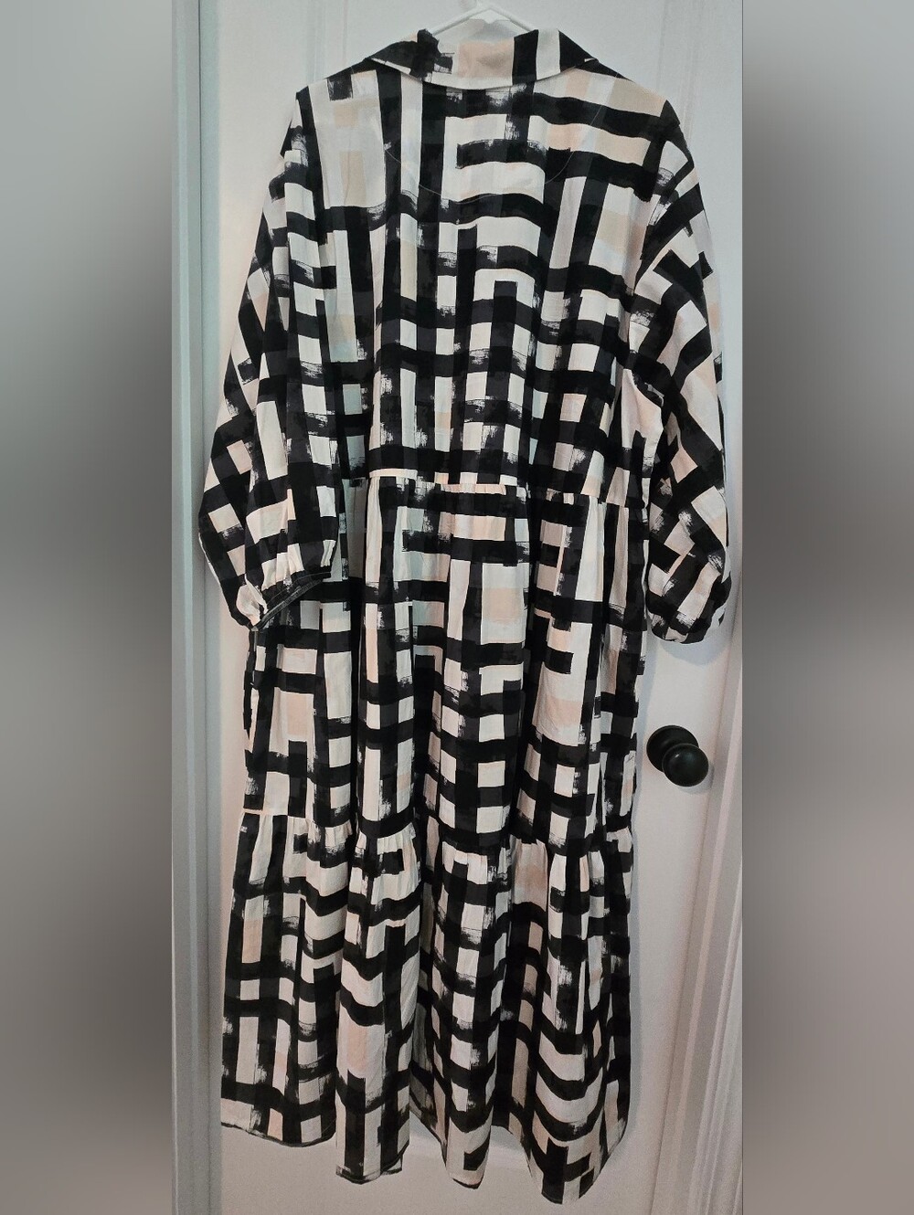 MAEVE ANTHROPOLOGIE Bettina Cotton Midi Shirt Dress Carbon 3X - Picture 2 of 3